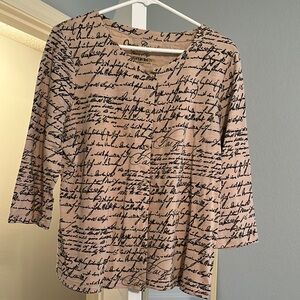 Onque Casuals Tan and Black Boxy Top